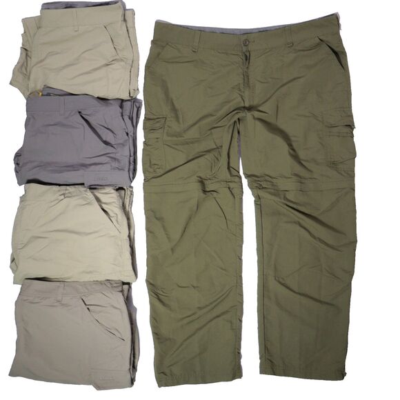 Cabelas Convertible Pants Men 44x32 Straight Leg Hiking Pants Outdoor 5 LOT EUC - Picture 1 of 14